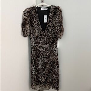 ASTR Leopard Print Wrap Dress